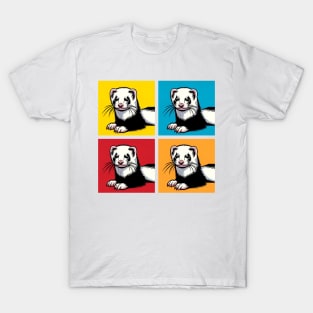 Pop Ferret Art - Cute Ferrets T-Shirt